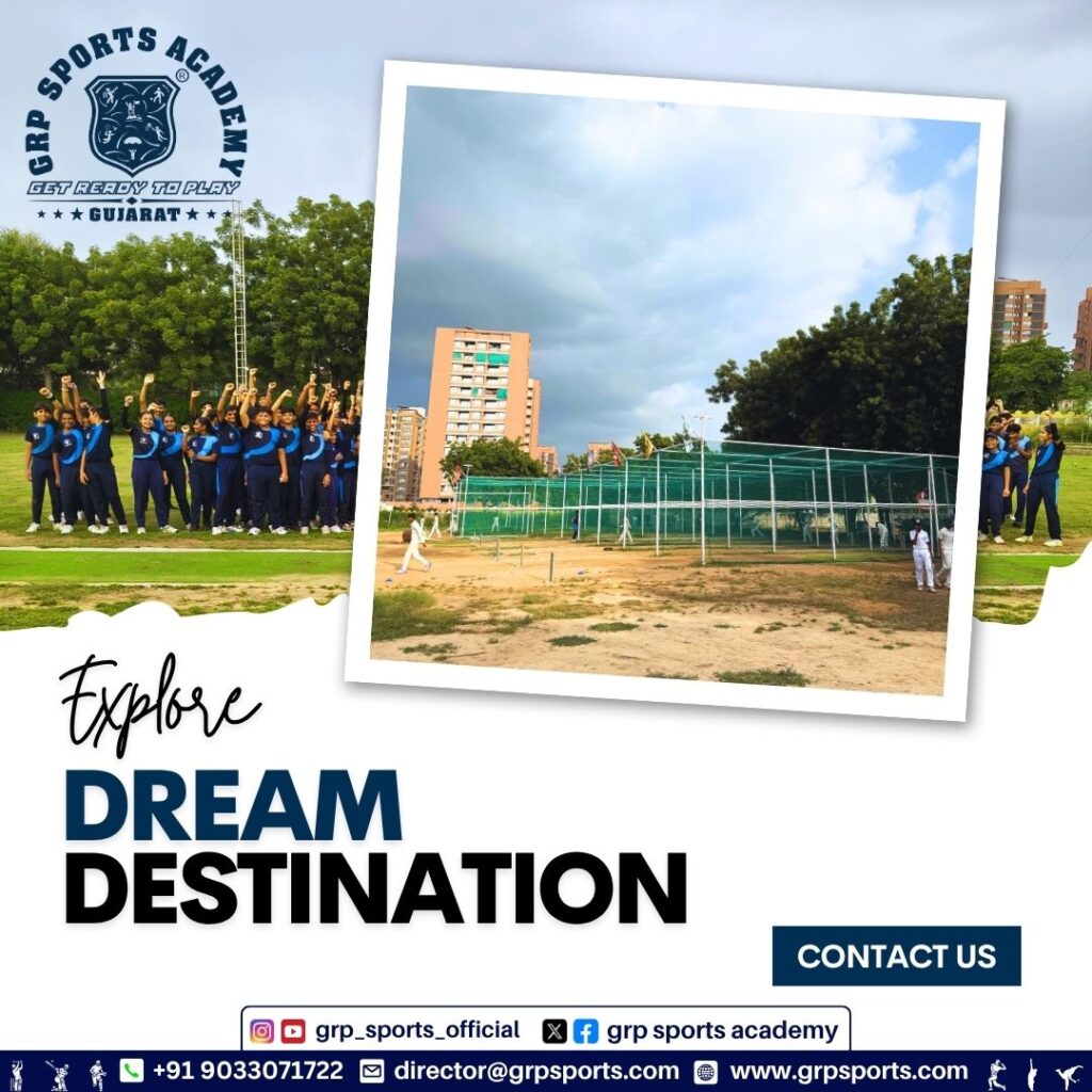 Gujarat Cricket Academy Excellence Training session at a Gujarat-based cricket academy